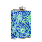 Blauwe Floral Heupfles (Rechts)