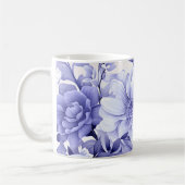Blauwe Floral Koffiemok (Links)