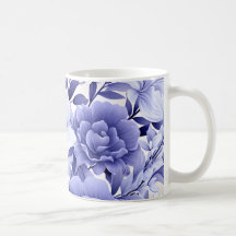 Blauwe Floral