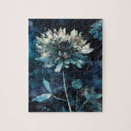 Blauwe Floral Legpuzzel