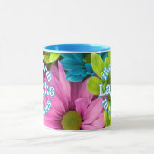 Blauwe Floral Mok, Mok van beroemde citaten (Midden)