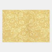 Blauwe  Floral Morris Patronen Inpakpapier Vel (Voorkant 3)