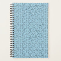 Blauwe Floral Planner