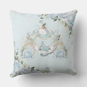  Blauwe Floral Princess Quinceañera Keepslag Kussen (Achterkant)