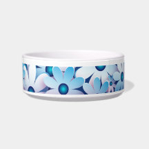 Blauwe Floral Print Pet