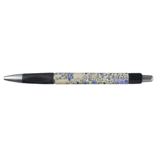 Blauwe Floral Quilt Pen (Voorkant)
