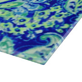 Blauwe Floral snijraad Snijplank (Hoek)