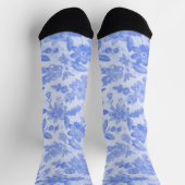 Blauwe Floral Sokken (Top)