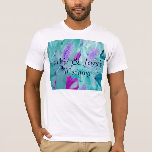 Blauwe Floral T-shirt (Voorkant)