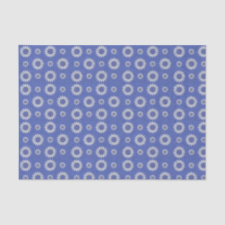  Blauwe Floral Tissuepapier