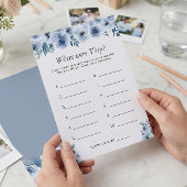 Blauwe Floral waar ze Vrijgezellenfeest spelen Flyer