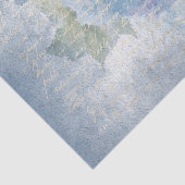 Blauwe Floral Waterverf Poppies-ontkoppeling Tissuepapier (Detail)