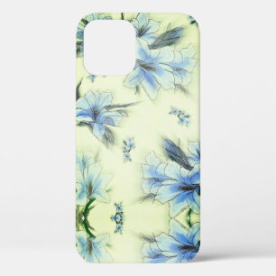 Blauwe florale Design Hoesje-Mate iPhone draagtas Case-Mate iPhone Case