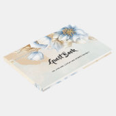  blauwe florale gastenboek (Hoek)
