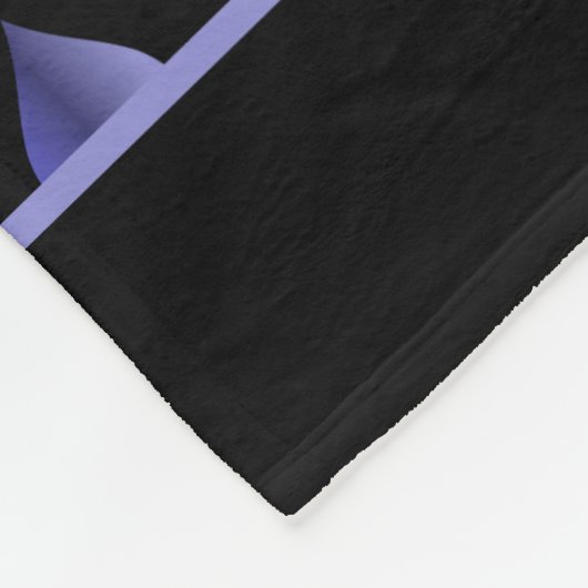 Blauwe florale naadloze patroon, gepersonaliseerde fleece deken (Hoek)