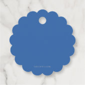 Blauwe floremdame met waterverf rietsuiker bedankt bedankjes labels (Achterkant)