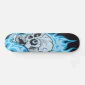 Blauwe fluitschedel skateboard (Horizontaal)