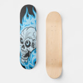 Blauwe fluitschedel skateboard (Voorkant)