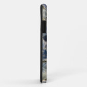 Blauwe fluorietkristallen in matrix Case-Mate iPhone case (Achterkant/rechts)