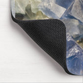 Blauwe fluorietkristallen in matrix muismat (Hoek)