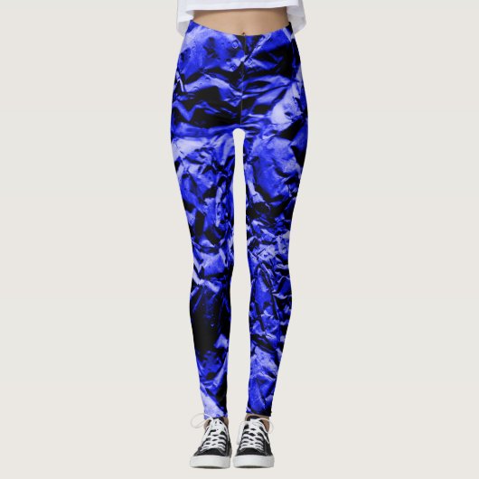 Blauwe Folie #2 Leggings (Voorkant)