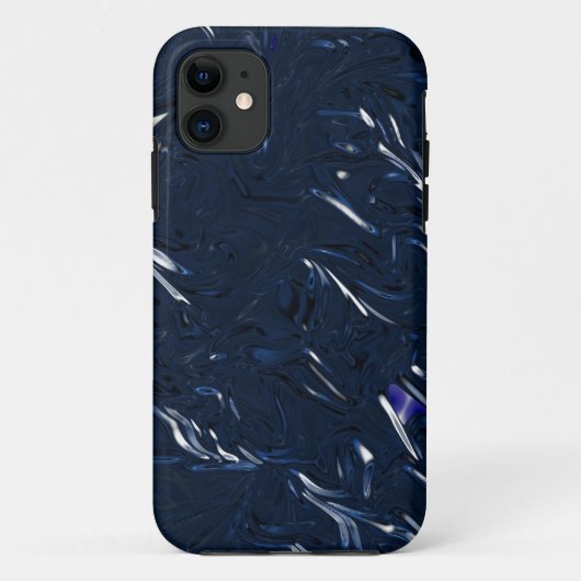 blauwe folie iphone hoes (Achterkant)