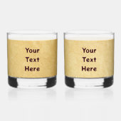 Blauwe Folk Art Forel/Zalm Whisky Glas (Achterkant)