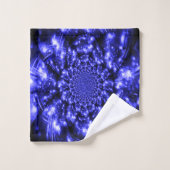 Blauwe Fonkelende Lichten Bad Handdoek (Wasdoekje)