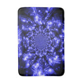 Blauwe Fonkelende Lichten Badmat (Voorkant Verticaal)