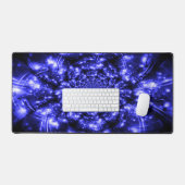 Blauwe Fonkelende Lichten Bureaumat (Keyboard & Muis)