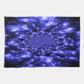 Blauwe Fonkelende Lichten Theedoek (Horizontaal)