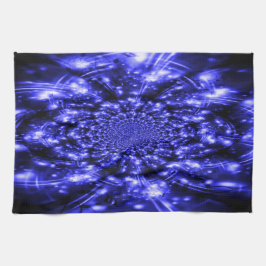 Blauwe Fonkelende Lichten Theedoek
