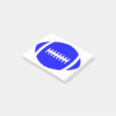 Blauwe Football Coach's Kantoor Decoratieve Sport Post-it® Notes (Schuin)