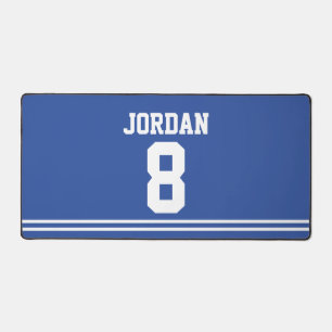 Blauwe Football Jersey met nummer Bureaumat