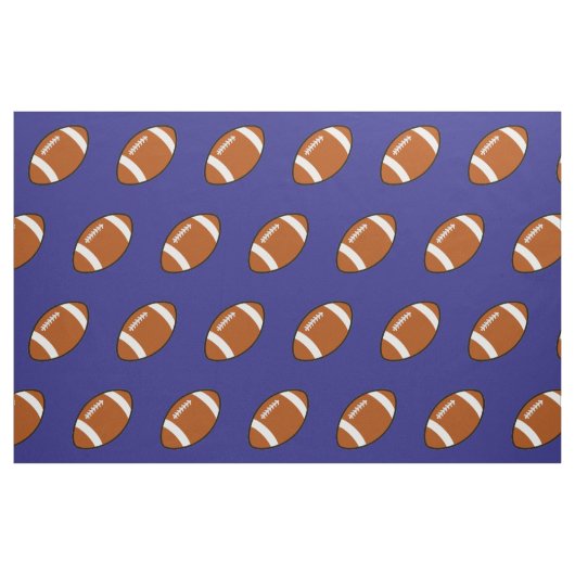 Blauwe Football verbinding Stof (Fat Quarter)