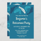 Blauwe Forel Vis Aangepast Verjaardagsfeest voor G Kaart (Voorkant / Achterkant)