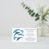 Blauwe forel vis Gevist Visitekaartje (Staand voorkant)