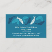 Blauwe forel vis Gevist Visitekaartje (Voorkant)