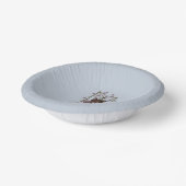 Blauwe forenzen voor Fox Sky Papieren Kommen (Gebogen)