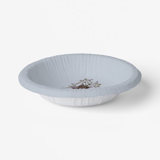 Blauwe forenzen voor Fox Sky Papieren Kommen (Gebogen)