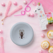 Blauwe forenzen voor Fox Sky Papieren Kommen (Feest)