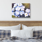 BLAUWE FORGET-ME-NOTS CANVAS AFDRUK (Insitu (Slaapkamer))