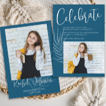 Blauwe Foto Afstuderen