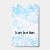 Blauwe foto ID-badge Badge (Achterkant)