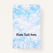 Blauwe foto ID-badge Badge (Achterkant)