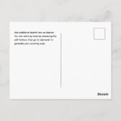 BLAUWE FOTO Save the Date | Minimale Kwaliteit Mod Briefkaart (Achterkant)