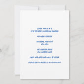 Blauwe fotocollage gepersonaliseerd verjaardagsfee kaart (Achterkant)