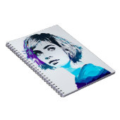 Blauwe Fotodame | Notitieboek Journal (Rechterzijde)