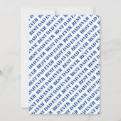 Blauwe fotokaart met eerste Vaderdag (Achterkant)