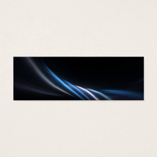 Blauwe fractaal plasma achtergrond mini visitekaartjes (Voorkant)